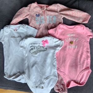 Little sister onesie bundle of 4